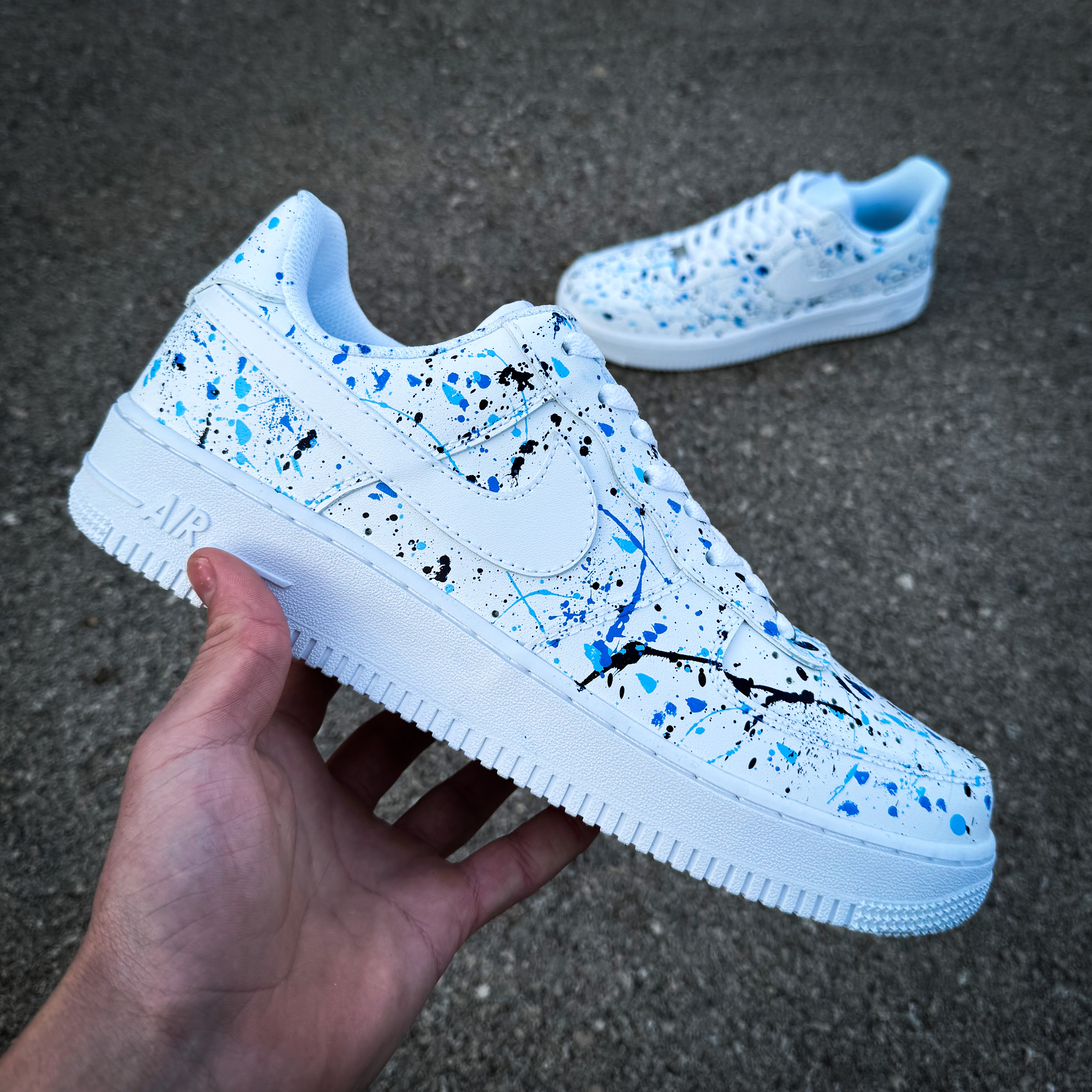 Air Force 1 Blue Splatter