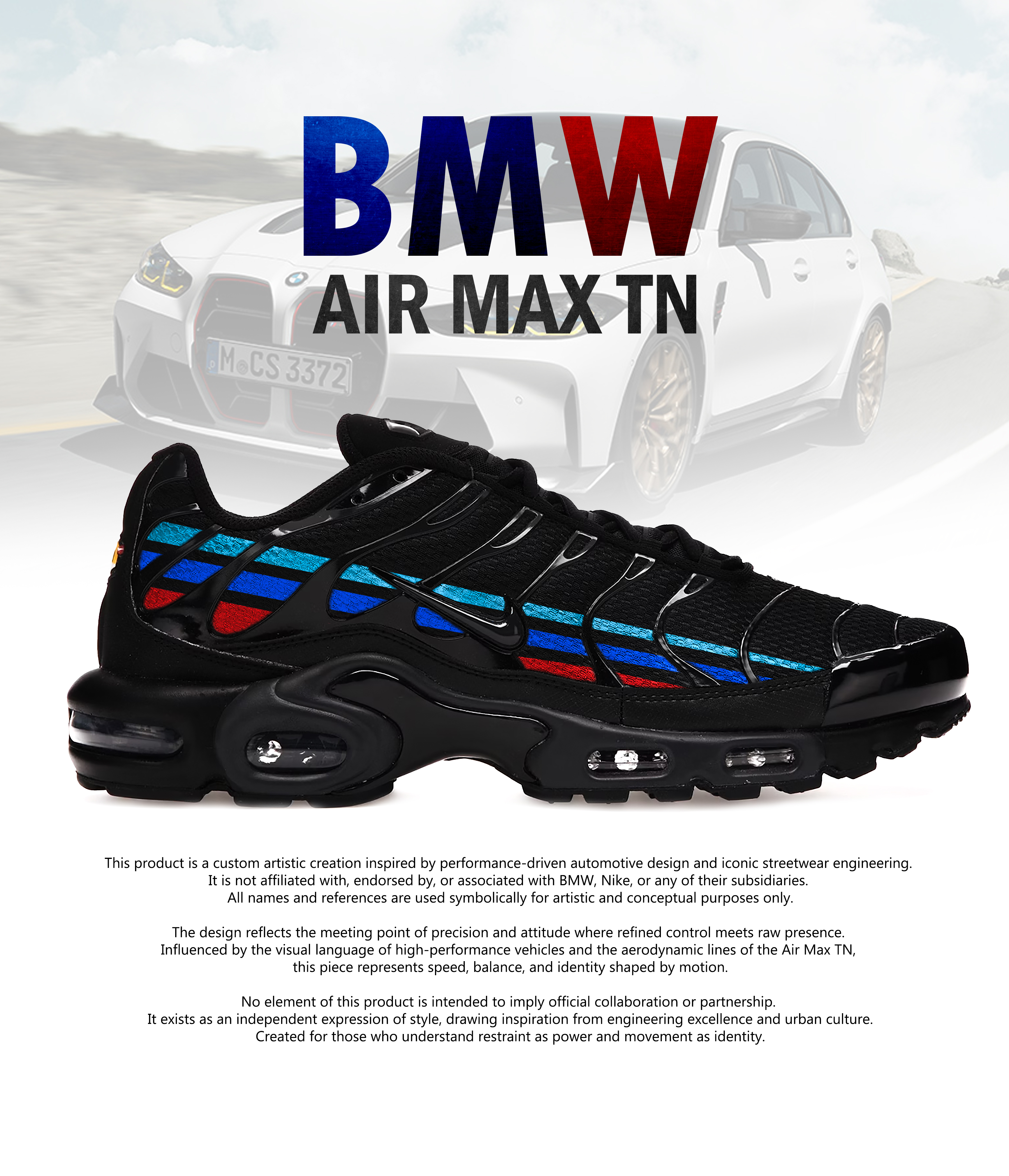 BMW Air Max TN Triple Black Custom